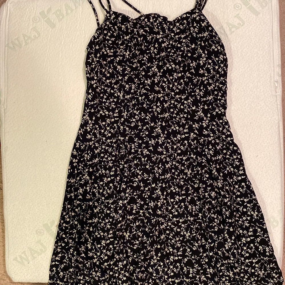 Black mini dress fits M-L